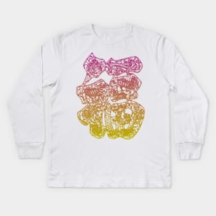 Chinese Zodiac Animals Kids Long Sleeve T-Shirt